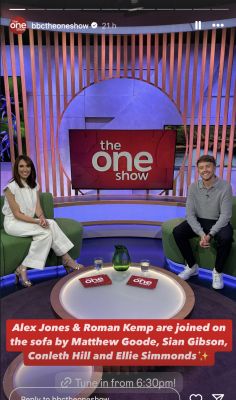 Credit: The One Show Instastory

