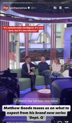 Credit: The One Show Instastory
